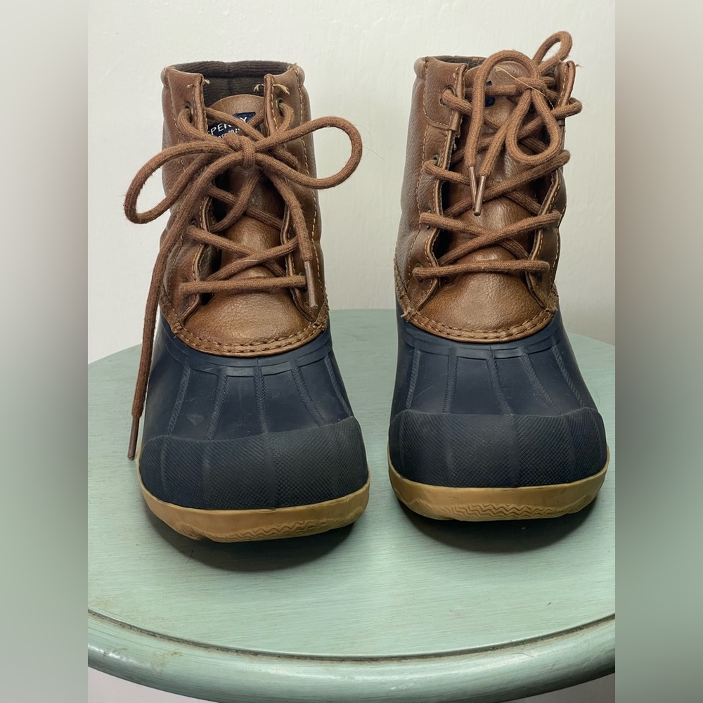 Sperry Port Boot in Brown and Dark Gray - Picture 2 of 5